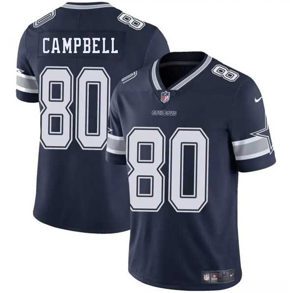Men & Women & Youth Dallas Cowboys #80 Parris Campbell Navy 2025 Vapor Untouchable Limited Stitched Jersey